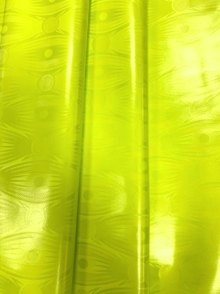 Bazin uni Color 111-jaune fluo | HF