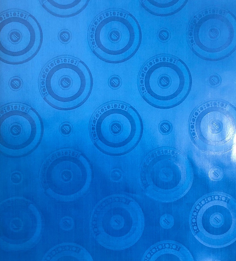 Bazin uni Color 530-bleu