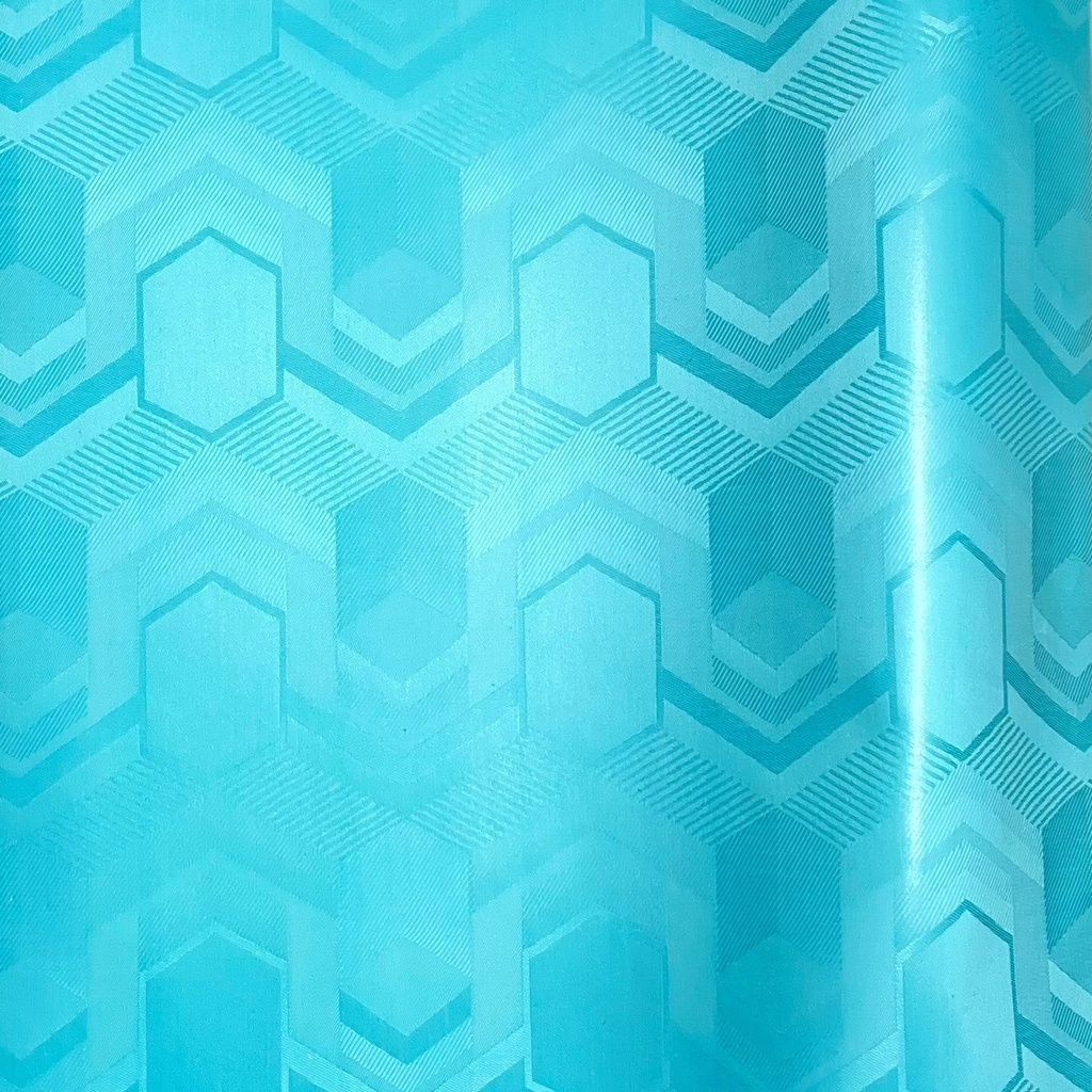 Bazin uni Color 593-turquoise, 30 m