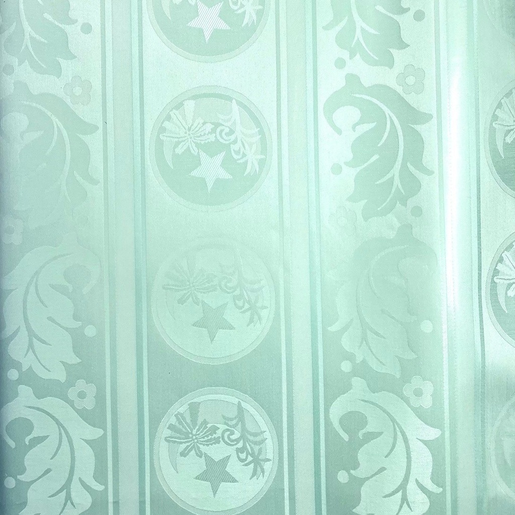 Bazin uni Color 652-menthe clair, 30 m