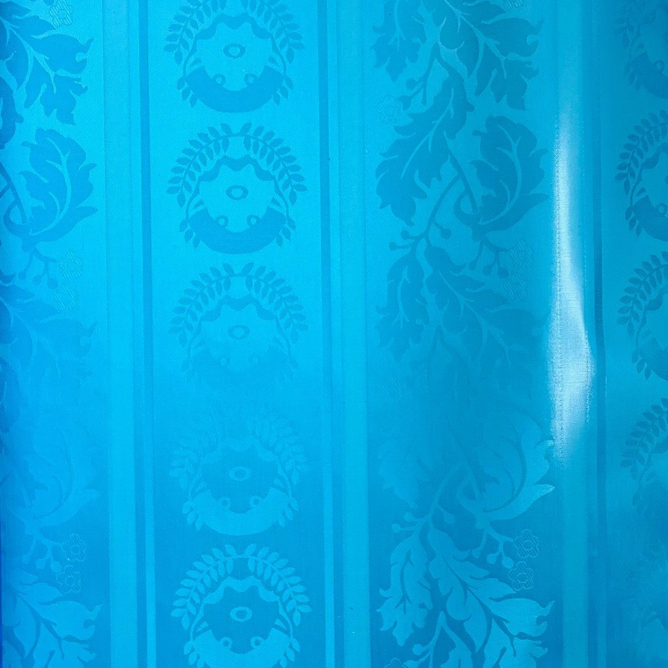 Bazin uni Color 596-bleu turquoise, 30 m