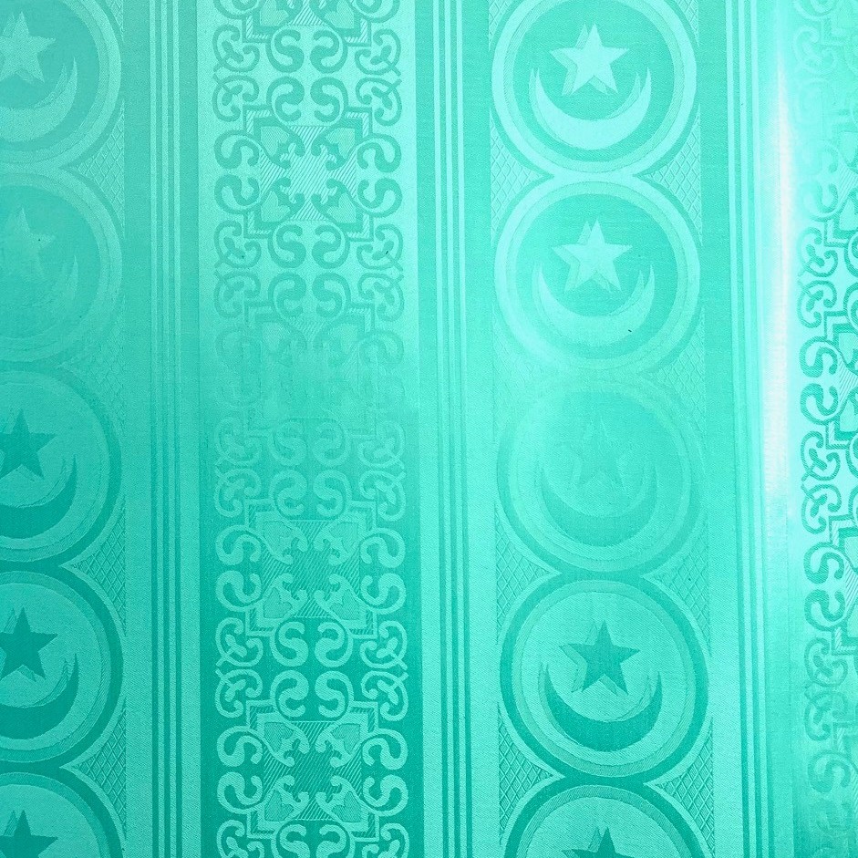 Bazin uni Color 655-menthe, 30 m