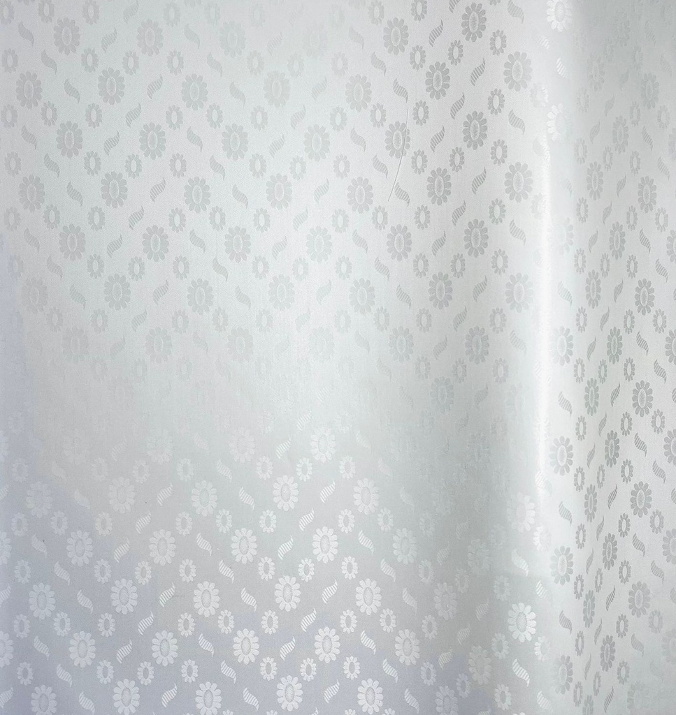 Bazin uni Color 0211-white, 5,6 m