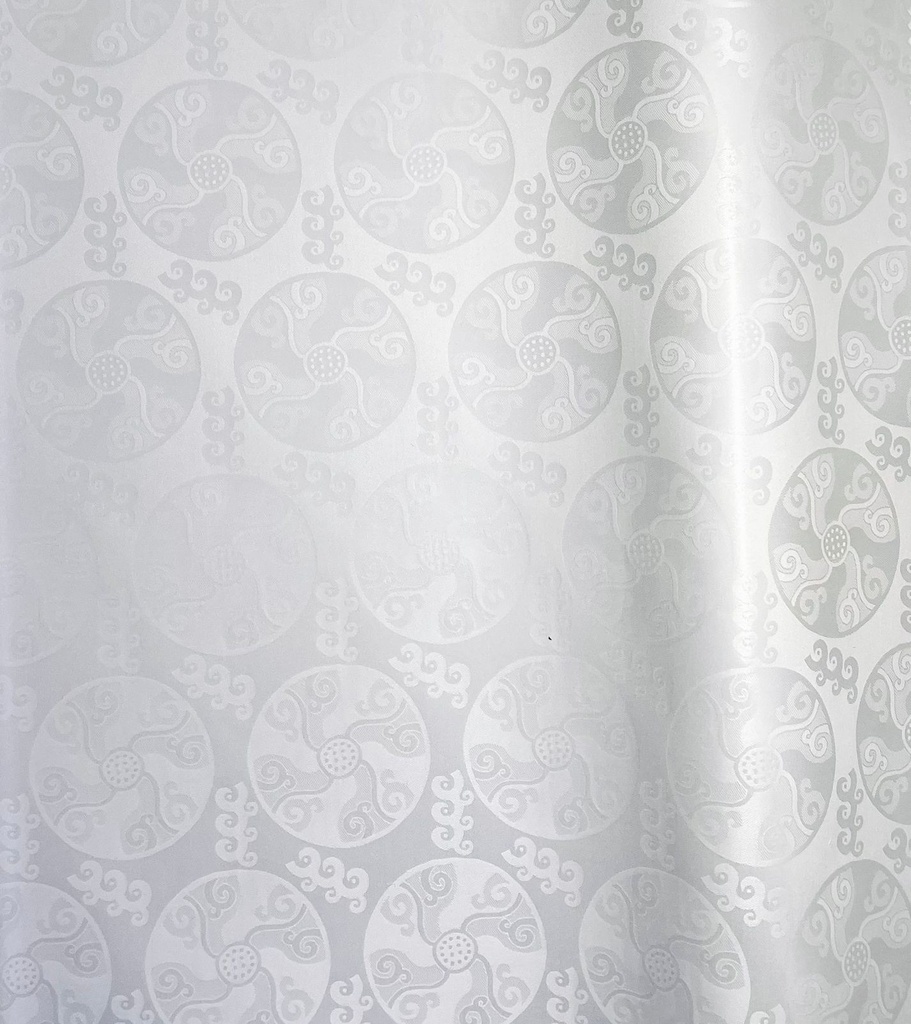 Bazin uni Color 0211-white, 4 m