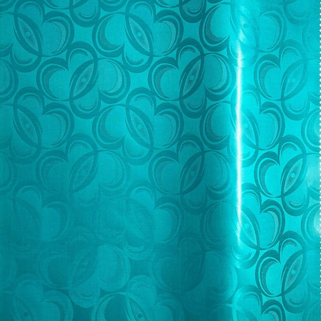 Bazin uni Color 540-türkis 4 m