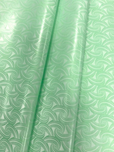 Bazin Buntgewebt mint - 4 m