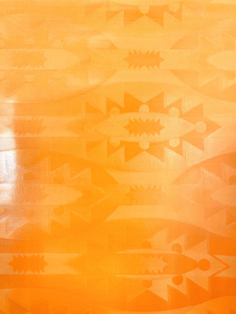 Bazin uni Color 118-jaune orangé | D - 5 m