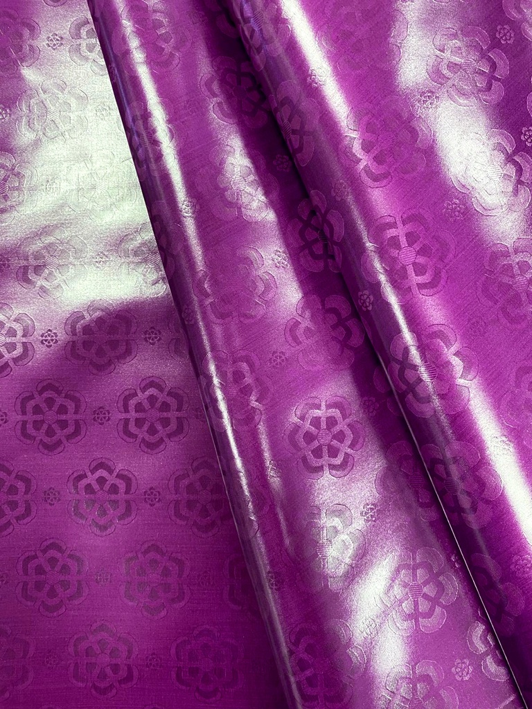 Bazin uni Color 426-violet foncé | D - 3 m