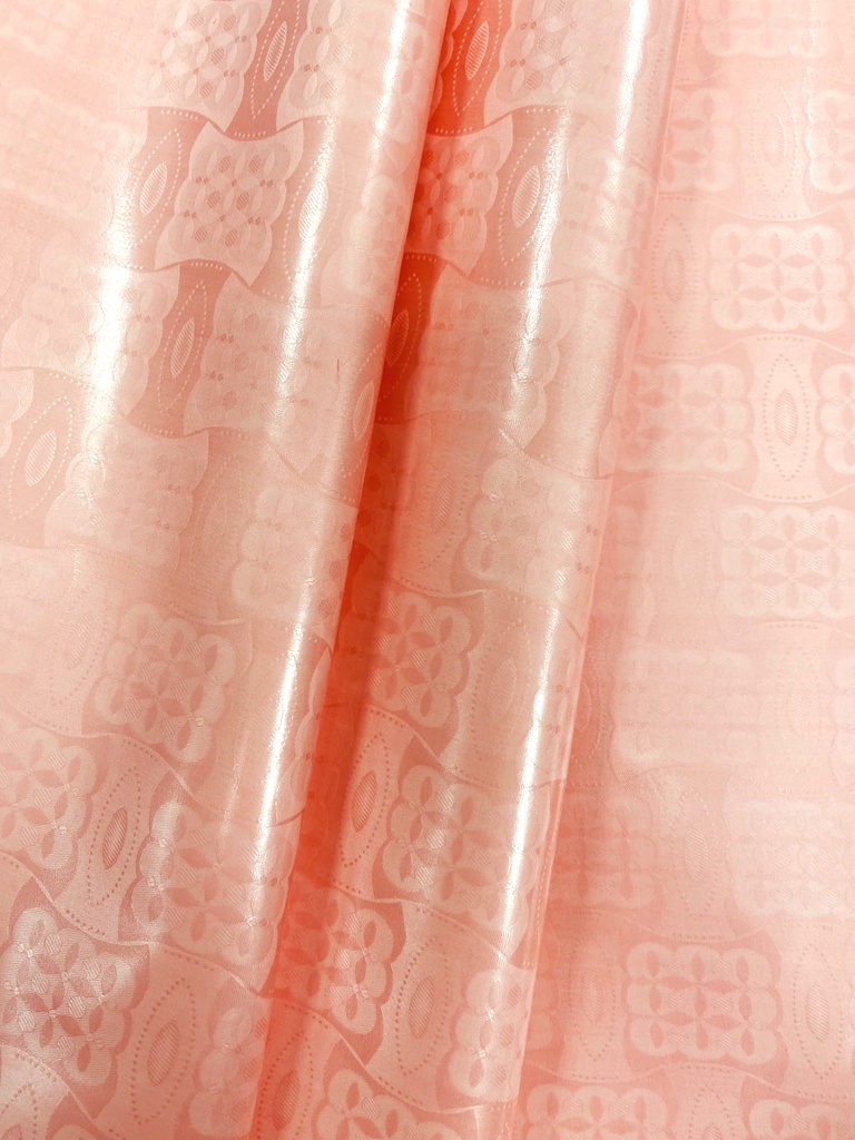 Bazin uni Color 204-rose saumon | D