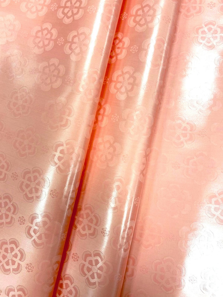 Bazin uni Color 204-rose saumon | D - 3 m