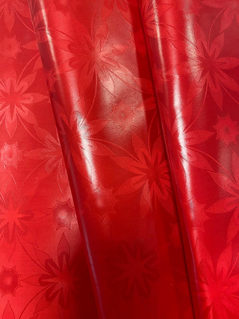 Bazin uni Color 315-red