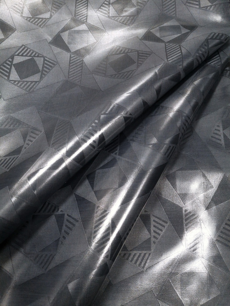 Bazin uni Color 910-gris foncé | HF - 3 m