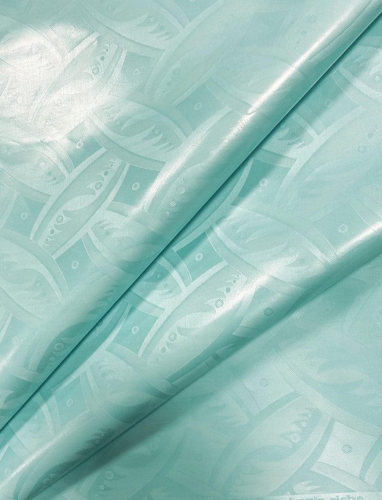 Bazin uni Color 614-aqua - 1 m