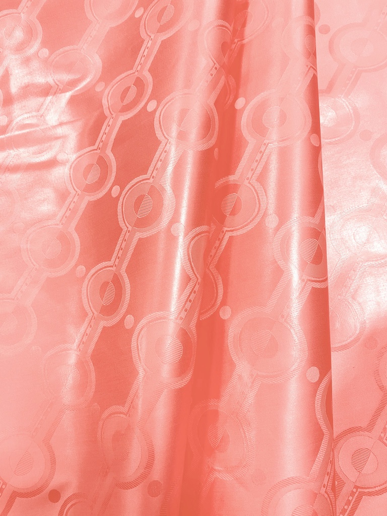 Bazin uni Color 326-rose corail | D - 4,5 m