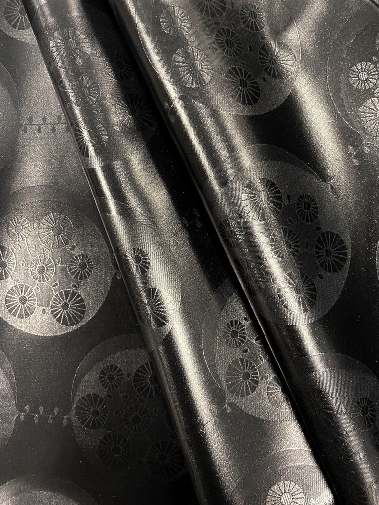 Bazin uni Color 994-noir | D - 3 m