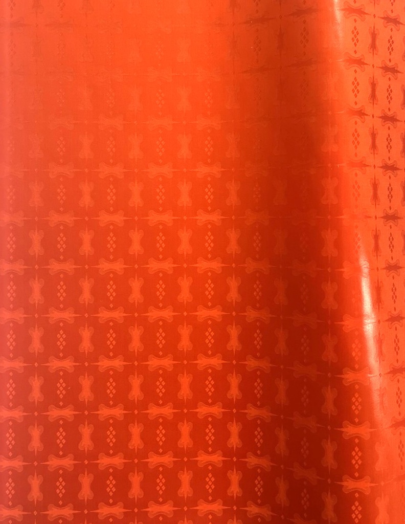 Bazin uni Color 208-orange foncé| HF