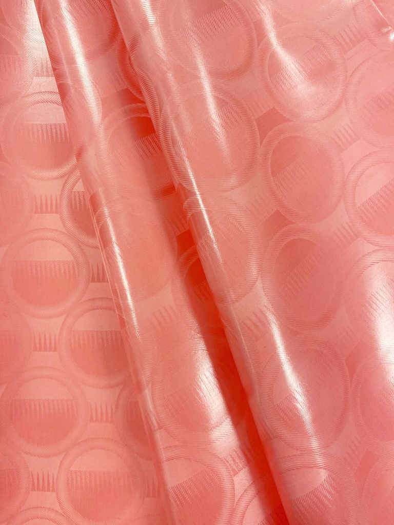 Bazin uni Color 213-rose saumon | D - 4 m