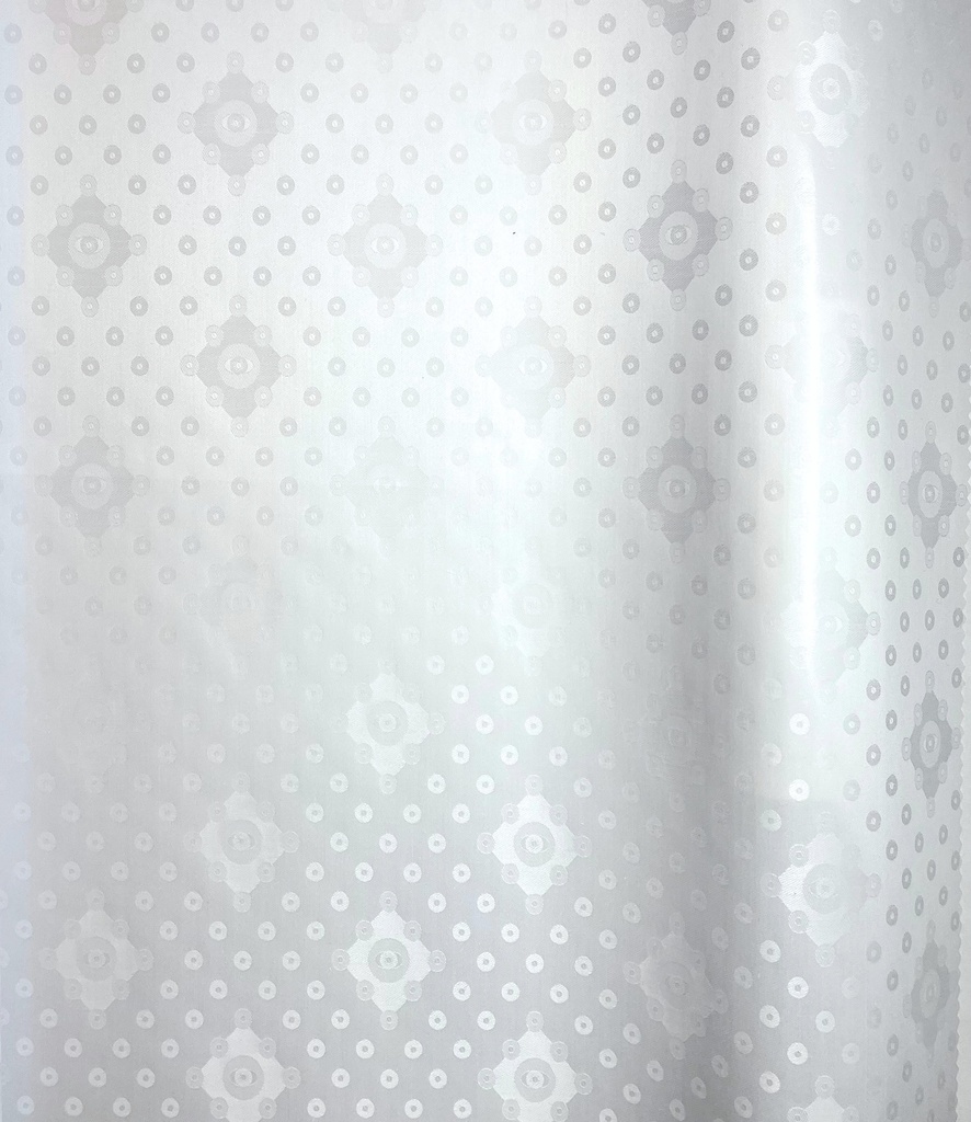 Bazin artisanal 0211-weiß | 4,4 m