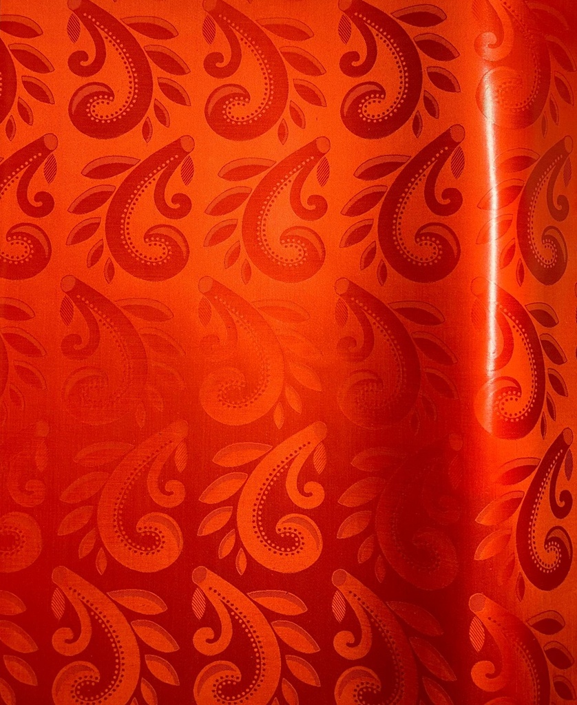 Bazin uni Color 215-rotorange | 4,6 m