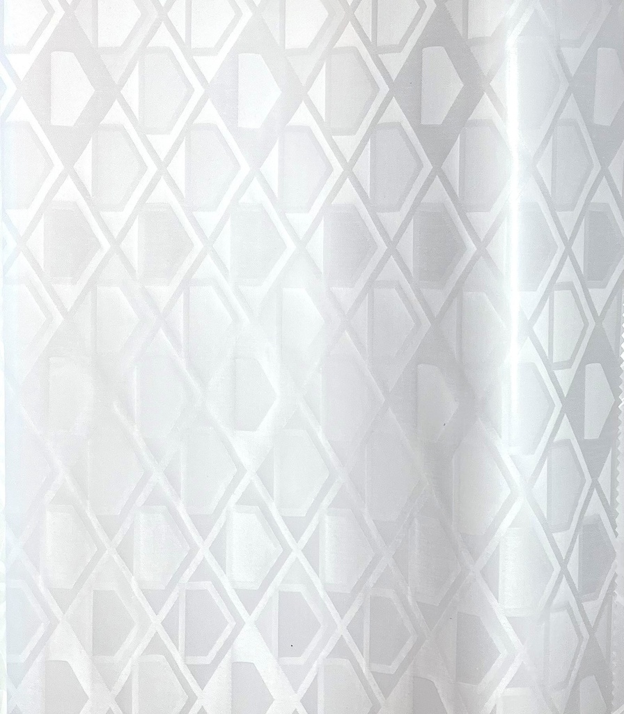 Bazin artisanal 0211-blanc | 5 m