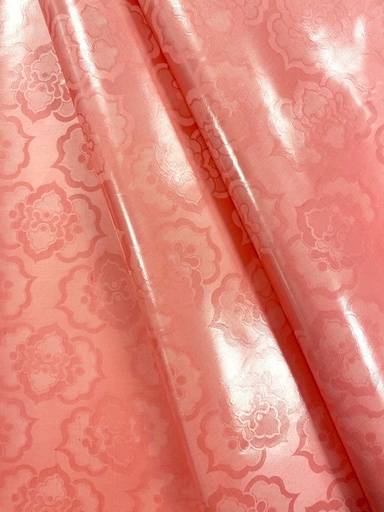 Bazin uni Color 213-rose saumon