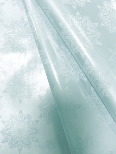 Bazin uni Color 518-bleu glacé