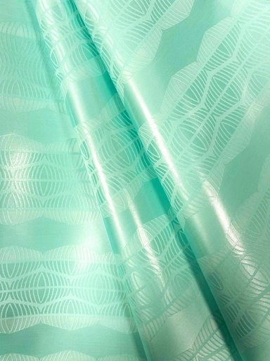 Bazin uni Color 612-menthe
