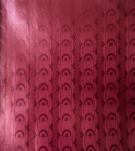 [2042-S301-0YJJ-5,7] Bazin uni Color 301-bordeauxrot 5,7 m