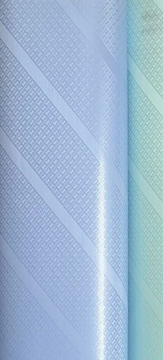[2120-S522-13W5-5] Bazin uni Color 522-hellblau/bhaka 5m