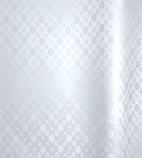 [2134-0211-14P2-5,6] Bazin uni Color 0211-white, 5,6 m