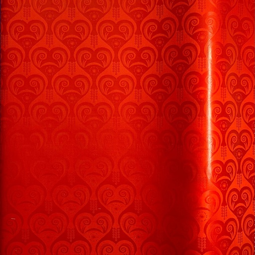 [2134-S215-149E-4] Bazin uni Color 215-red-orange 4 m