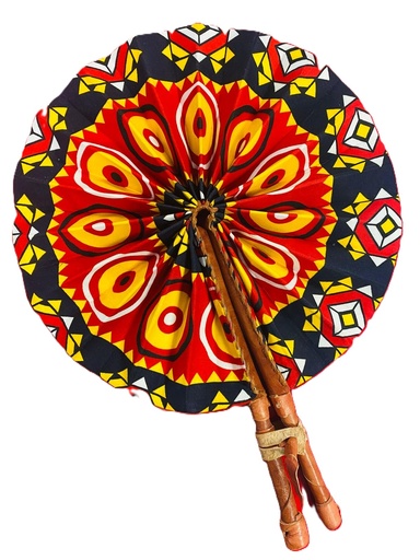 [P0007441] Fächer gelb-rot-schwarz