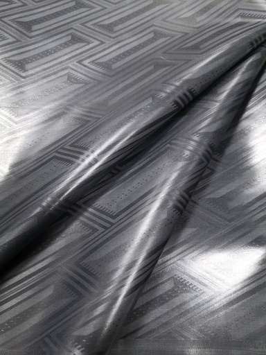 [1642-S910-19392-4] Bazin uni Color 910-dunkelgrau | HF - 4 m