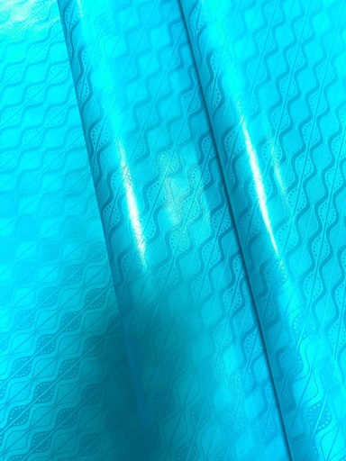 [2013-S513-21044-4] Bazin uni Color 513-turquoise | D - 4 m