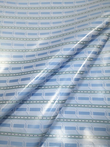 [1710-19947-4] Bazin Buntgewebt 947 hellblau | 4 m