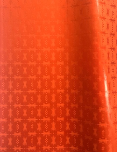 [2142-S208-21940-3] Bazin uni Color 208-dunkelorange | HF - 3 m