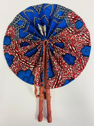 [F2606-1] Fächer blau-rot