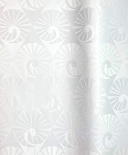[2211-0211-166W-4] Bazin artisanal 0211-white | 4 m